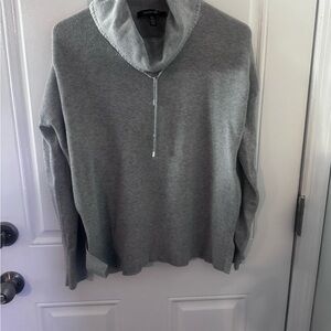 Ellen Tracy Women's Gray Cowl Neck Sweater